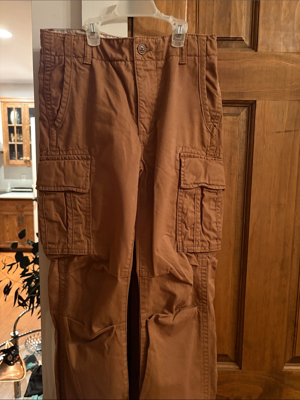GAP Men's Cargo Pants in Rust Brown